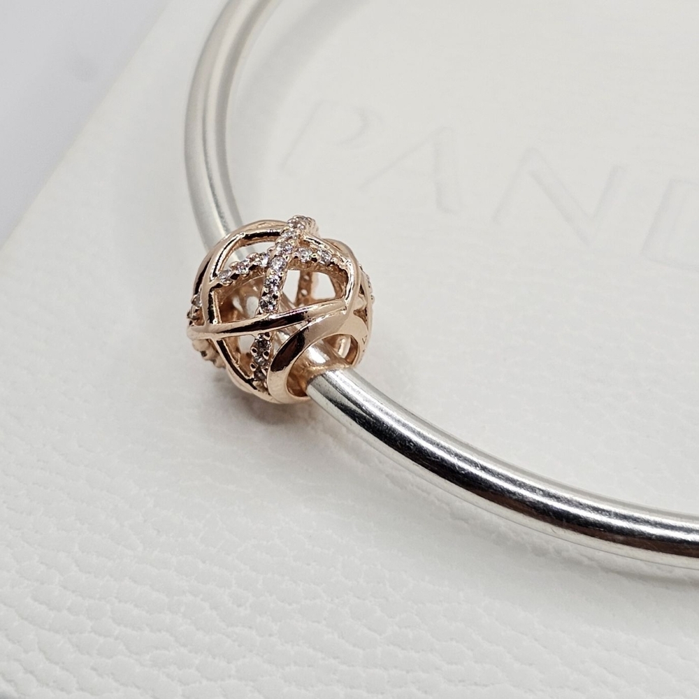 🎁Authentic Pandora ROSE GALAXY CHARM - Picture 7 of 8